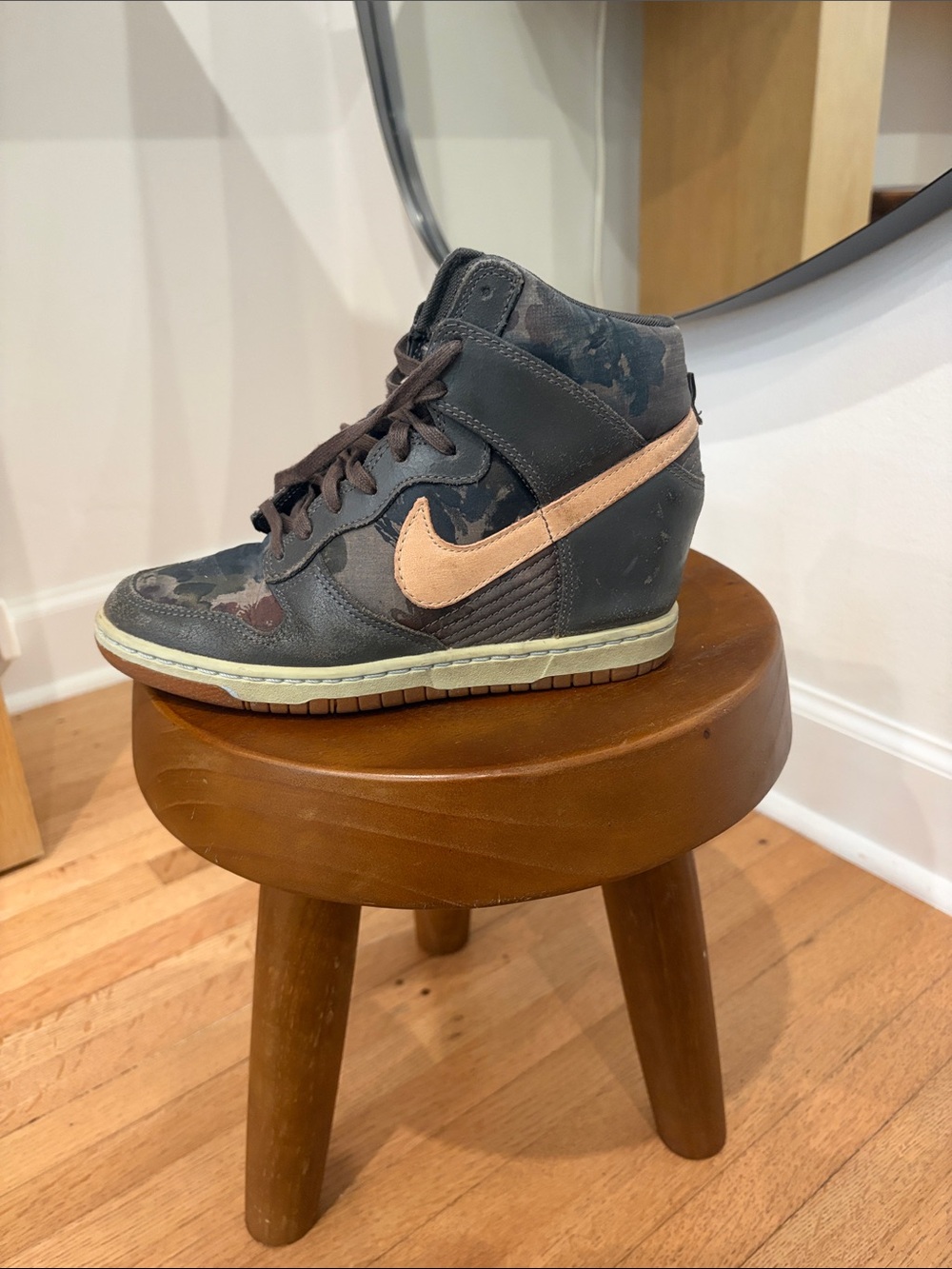 Liberty X Nike Dunk Sky Hi in Camo